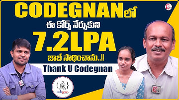 Codegnan : I got 7.2 LPA Job | Real Success Story! Thanks To Codegnan @MrNagOfficial