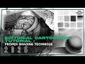 EDITORIAL CARTOONING TUTORIAL: Proper Shading Technique | 2025