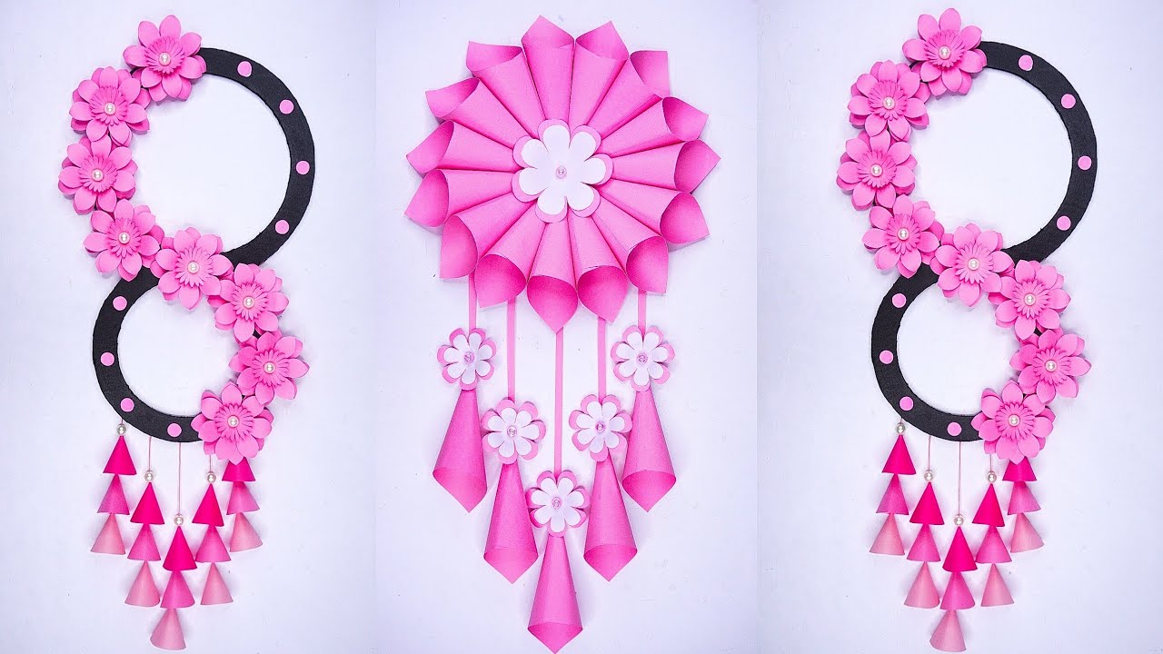 DIY Flower Wall Hanging Wall Decoration Wallmate Paper Wall