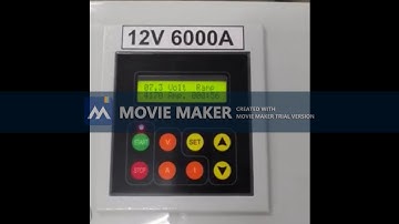 REC-GER 12V 6000Amper Rectifier Screen Adjustments from Germany