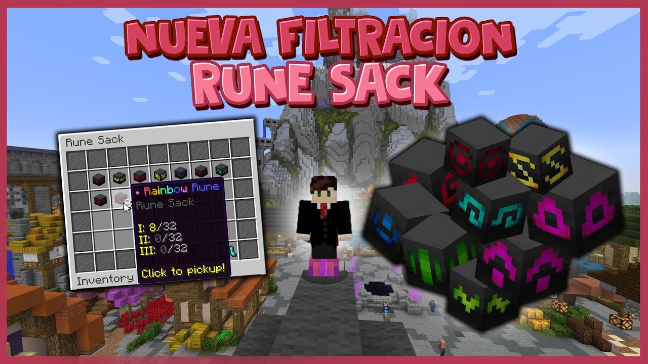 Smitten Rune Ksublock NUEVA RUNE SACK FILTRADA - #256 - Hypixel Skyblock - YouTube