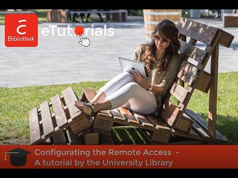 Configurating the remote access | University Library