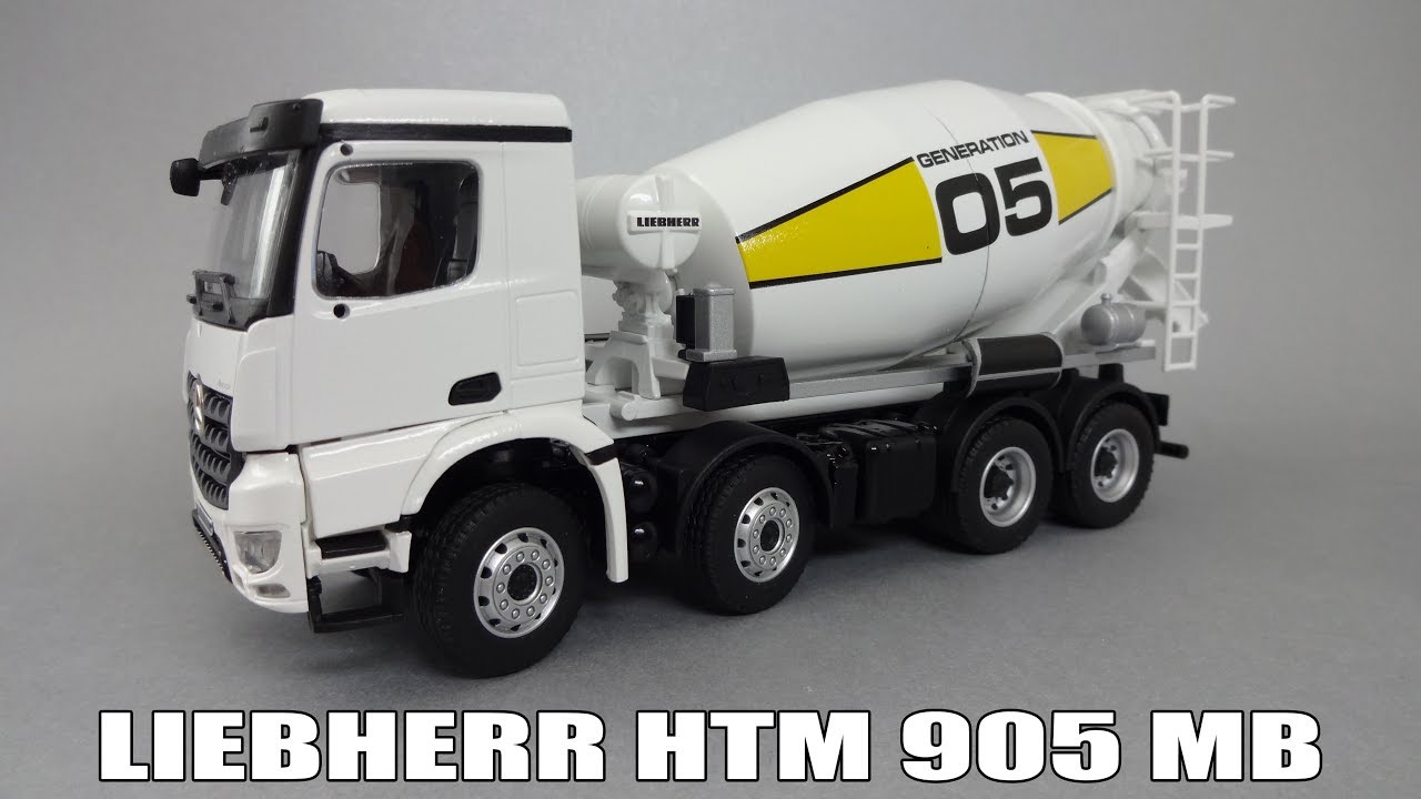 Toupie Liebherr Mercedes SK 8x4 HTM904 - Conrad 1/50, Modèle 3065, Occasion