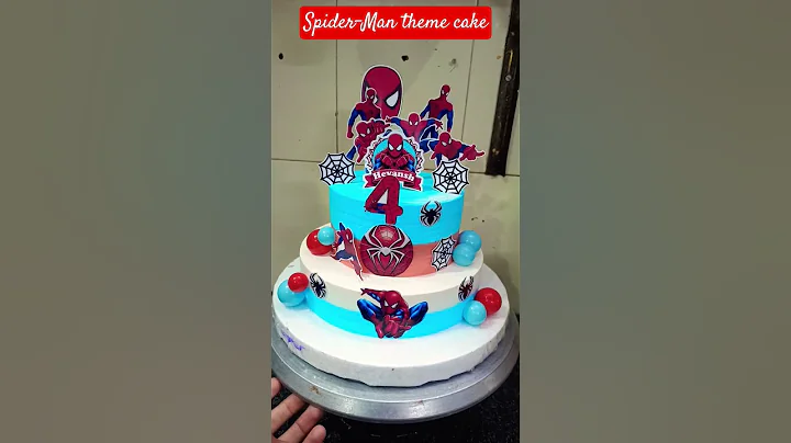 Spider-Man theme cake #viral #trending #ytshorts #cake #shorts #short #video #reels #youtubeshorts