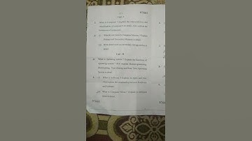 2022 MDU BCA 1st sem Computer and Programming fundamentals Question paper