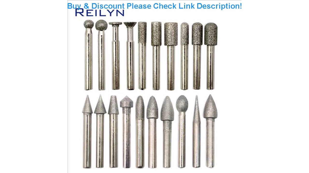 Best 20pcs/pack 6mm diamond point set Grinding bits for diamond stone ...