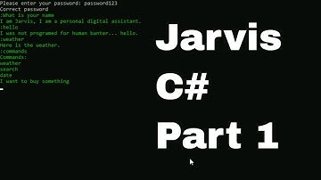 Jarvis Part: 1 Visual Studio C#