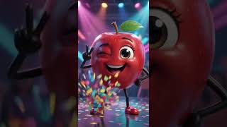 🍎 Funny Dancing Apple | Cute Apple Dance with English Song 🎵