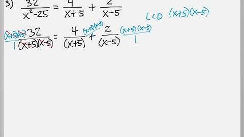 Math 119 : 7.4 #3 (Intermediate Algebra Tutorial : Solving Rational Equations)