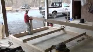 Process of building an outdoor pavillion by Randy DiCello of DiCello