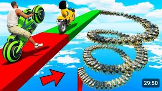 SHINCHAN AND FRANKLIN TRIED THE IMPOSSIBLE MAZE PUZZLE CAR BIKE PARKOUR CHALLENGE GTA 5