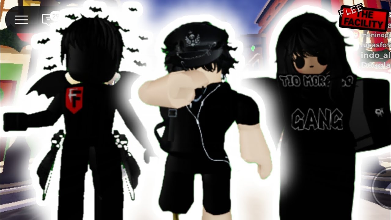 Играем с двумя друзьями на случайном сервере! Flee The Facility - Roblox