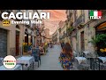 Cagliari Italy Evening Walk 4K With Captions 