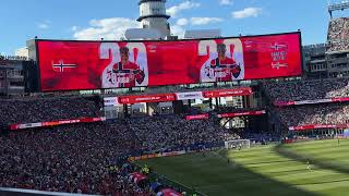 Norway team introduction at Fifa World Cup in Gilette - June 16,2026