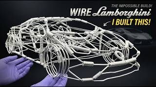 Wait… that’s a Lamborghini made out of wire!