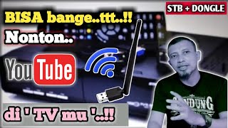 Cara Menghubungkan Wifi ke Set Top Box‼️Review Dongle Wifi.