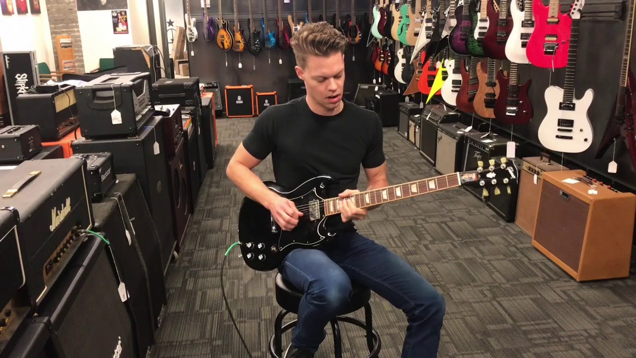 Gibson SG with Bare Knuckle through 1970s Marshall