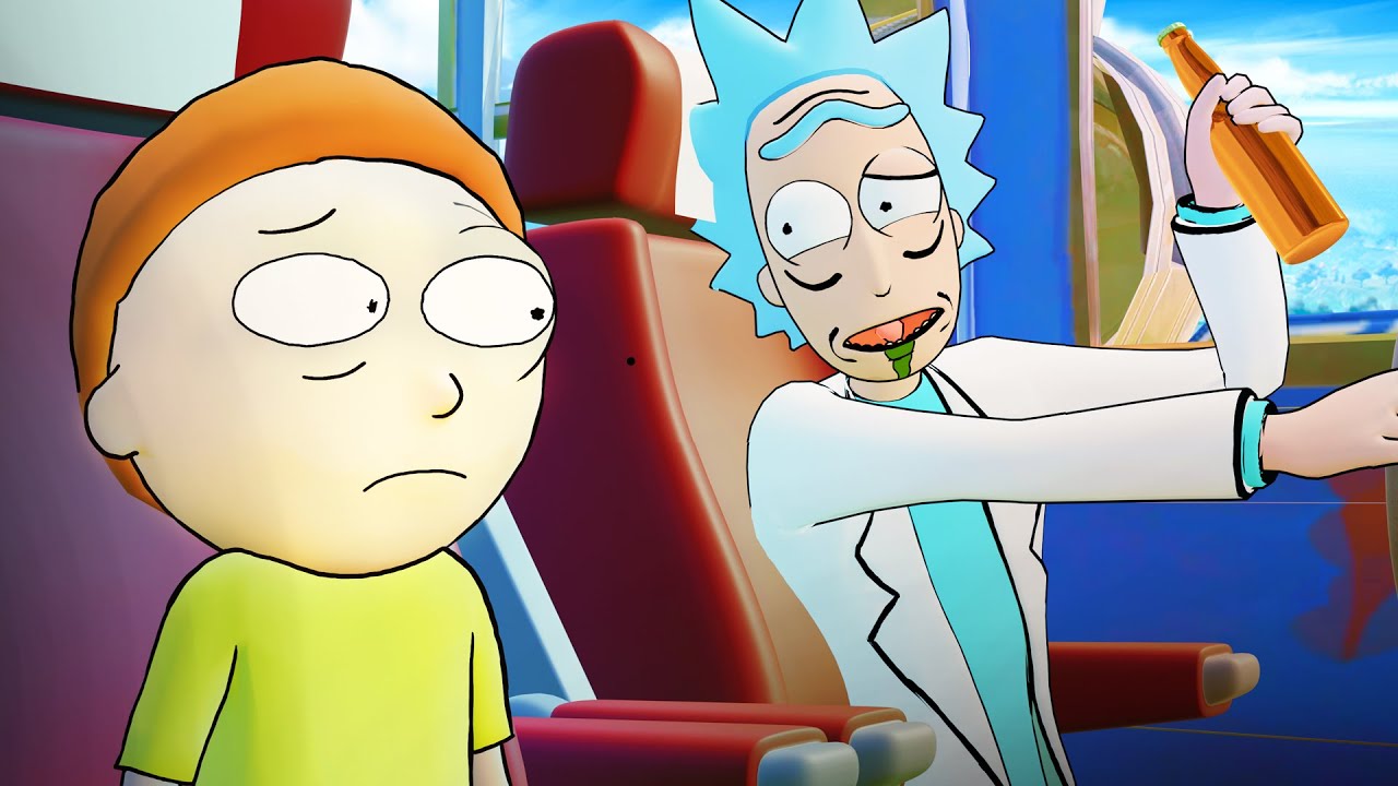 Rick and Morty Save The Battle Bus (Fortnite Animation) - YouTube