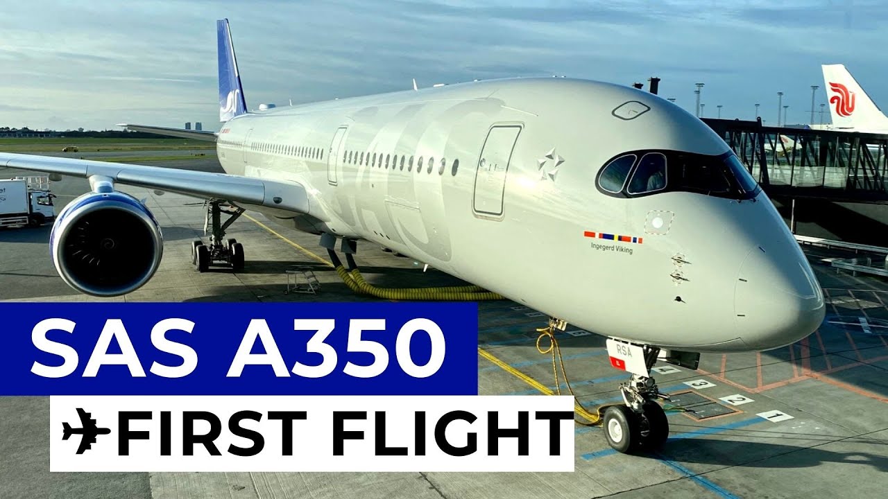 SAS A350 First Flight REVIEW ✈ Copenhagen to Chicago ✈ SAS Plus
