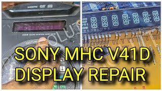 sony mhc v41d display not working