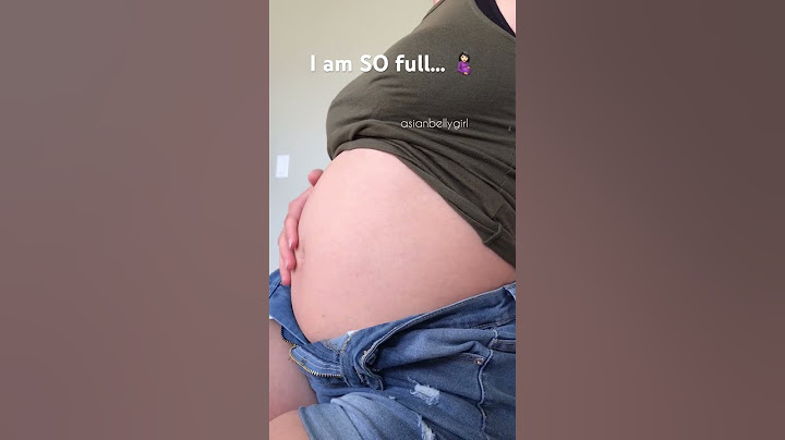 I ate until my belly looked pregnant