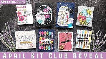 Beautiful! April Kit Club Reveal at Spellbinders | #teamspellbinders #neverstopmaking