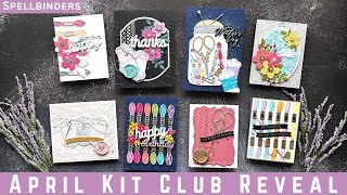 Beautiful! April Kit Club Reveal at Spellbinders | #teamspellbinders #neverstopmaking