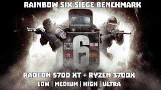 Rainbow Six Siege Benchmark | RX 5700 XT   Ryzen 3700X | All Settings Tested