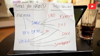 2-HANDED TURNS FOR CASINO: Uno, Dos, Doce, Sombrero, Setenta, Kentucky // Cuban Salsa