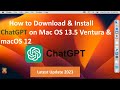 How to Install ChatGPT AI on macOS 13 Ventura &amp; macOS 12