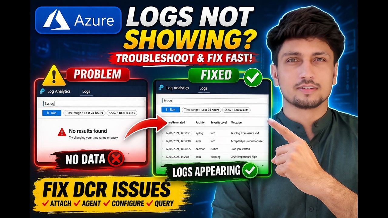 Azure Logs Not Showing in Log Analytics Workspace? Fix DCR Issues FAST ...