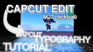 HOW to make a ***CAPCUT TYPOGRAPHY EDIT** (floor reflection)