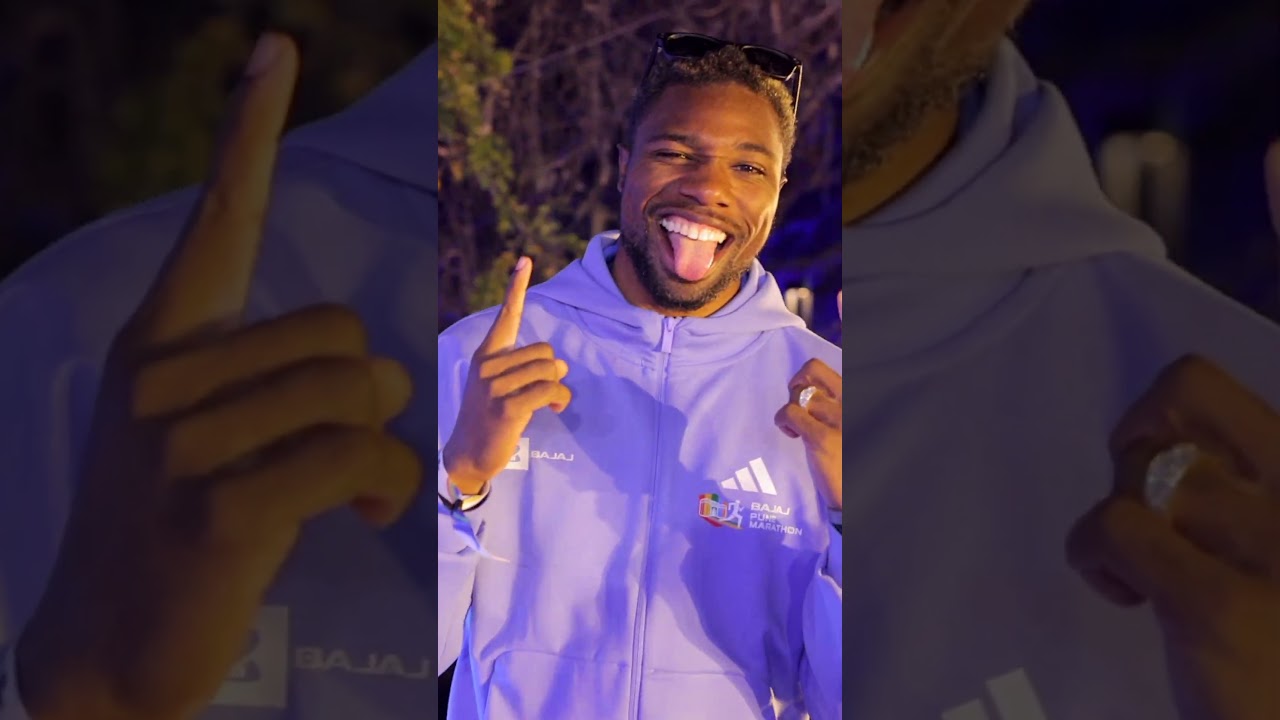 Noah Lyles Visits India for the first time! #YouTooCanFly#BajajPuneMarathon #india