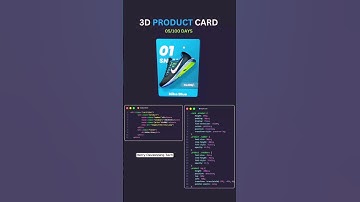 🛒 Transform Your Product Cards: 3D Effects with HTML, CSS & JS! 🚀||#shorts #coding #cssgoals #design