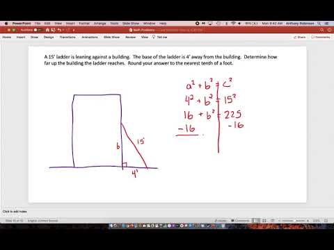 Pythagorean Theorem Ladder