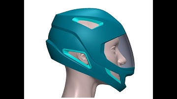 solidworks assembly surface bike helmet 2