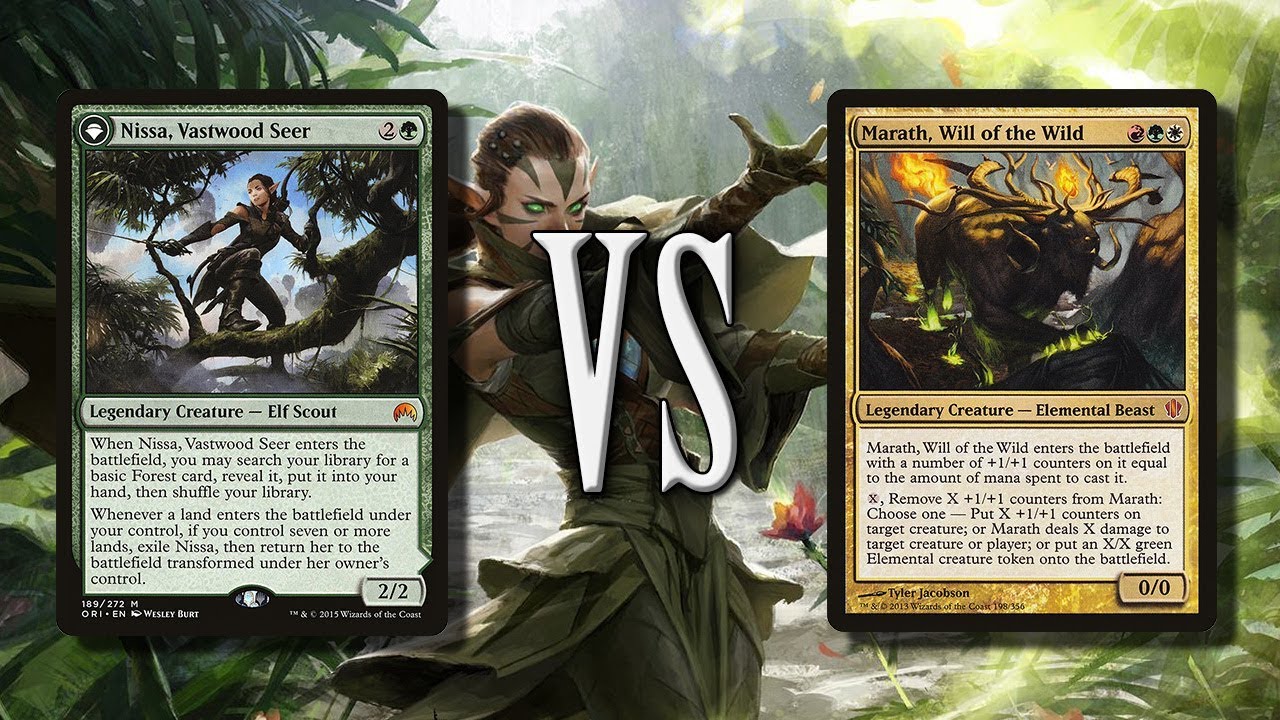 Nissa Vastwood Seer Vs Marath Will Of The Wild Commander EDH 1v1 