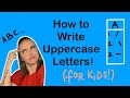 Writing Uppercase Letters | THE ALPHABET! with Miss K