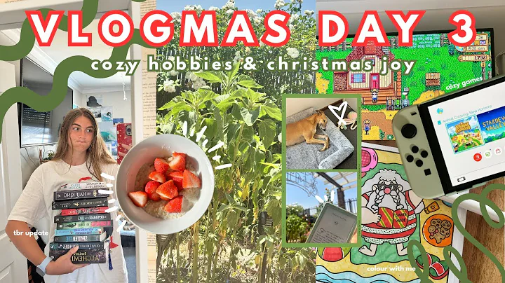VLOGMAS DAY 3 | cozy hobbies & christmas joy