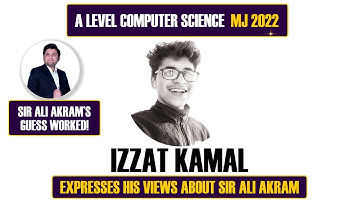 Izzat Kamal | Sir Ali Akram | A Level Computer Science (9618) P1 | Guess worked | 7th time in a row