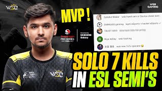 33 POINTS IN SINGLE MATCH IN ESL | SOLO 7 kILL | RAIDEN | WSB GAMING