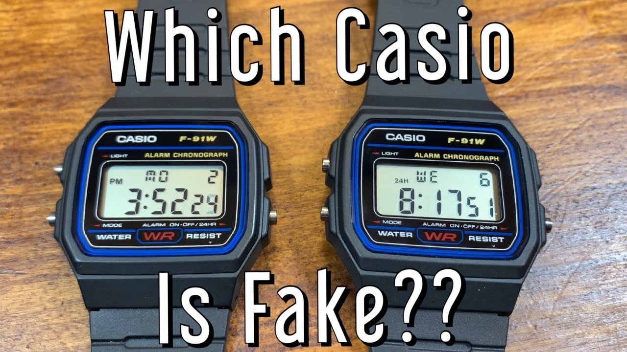 Is My Casio F91W A Fake? Comparison. 