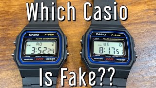 Is My Casio F91W A Fake? Comparison.