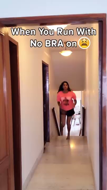 When Girls Run Without Bra 🥲👙 | Anisha Dixit | #Shorts