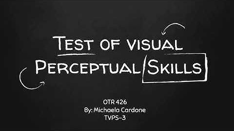 Test of Visual Perceptual Skills - 3 (TVPS-3)