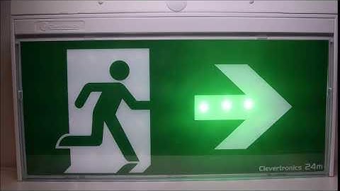 Dynamic emergency exit sign