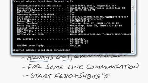 Windows 7 Video 14   IPv6 Networking