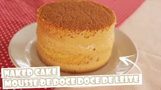 Nakedcake de mousse de doce de leite com abacaxi 