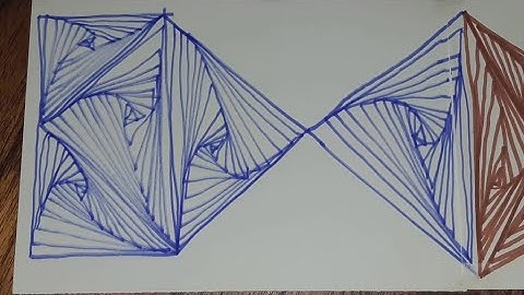 7,36 Meters of Triangle patterns #easydrawing