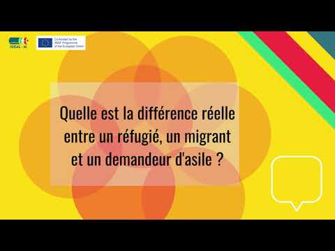 Vidéo: Différence Entre Réfugié Et Demandeur D'asile